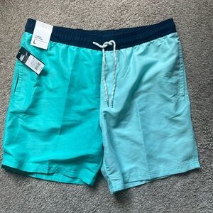 Original Use Blue Board Shorts Quick-Drying Swimwear